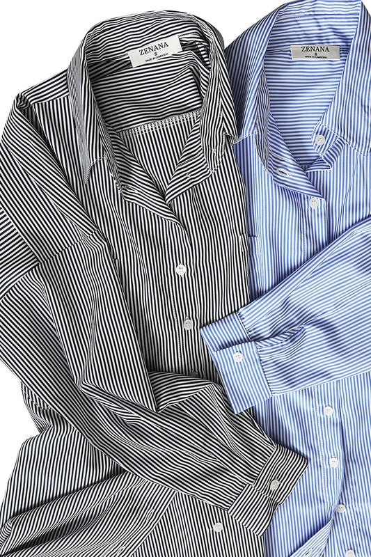 Camisa Oversize de Rayas